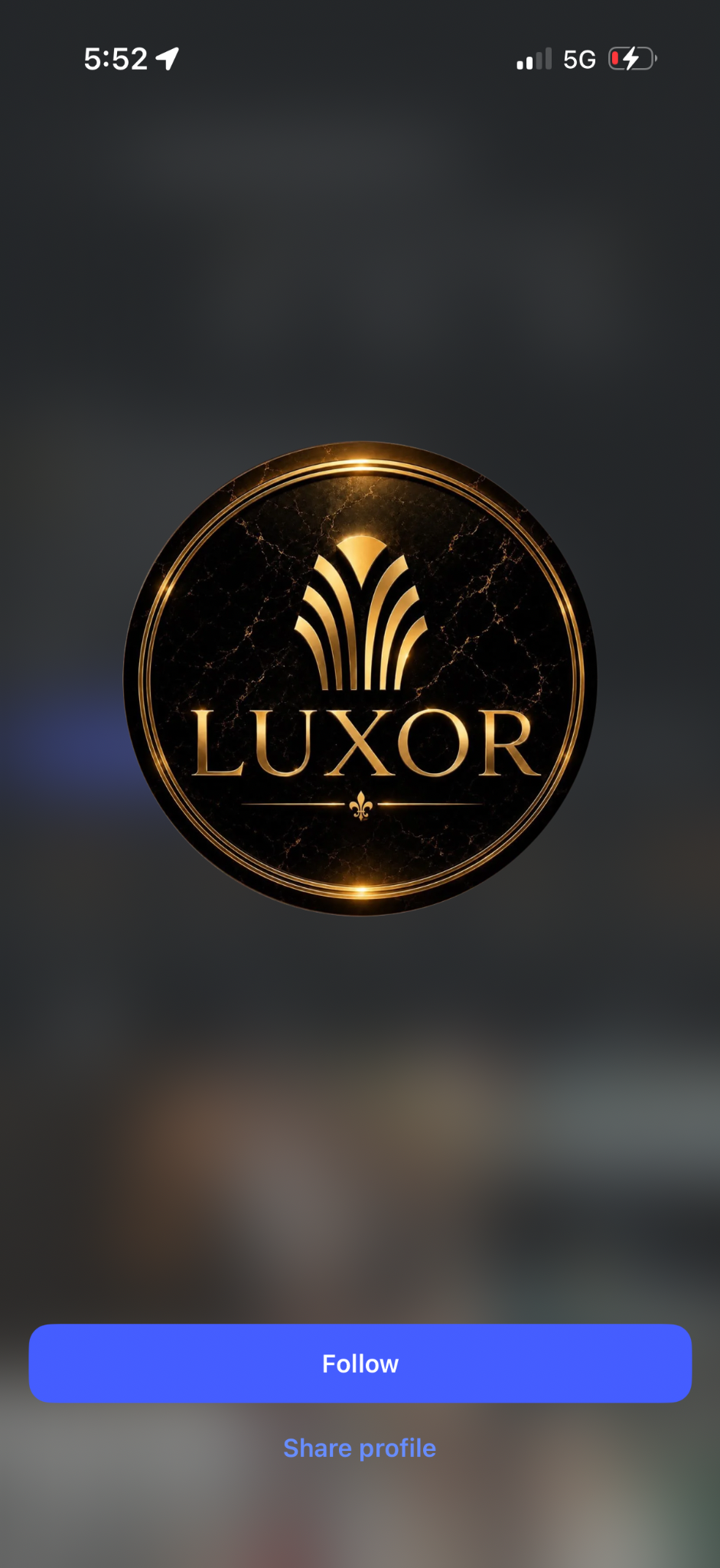 Luxor gold emblem